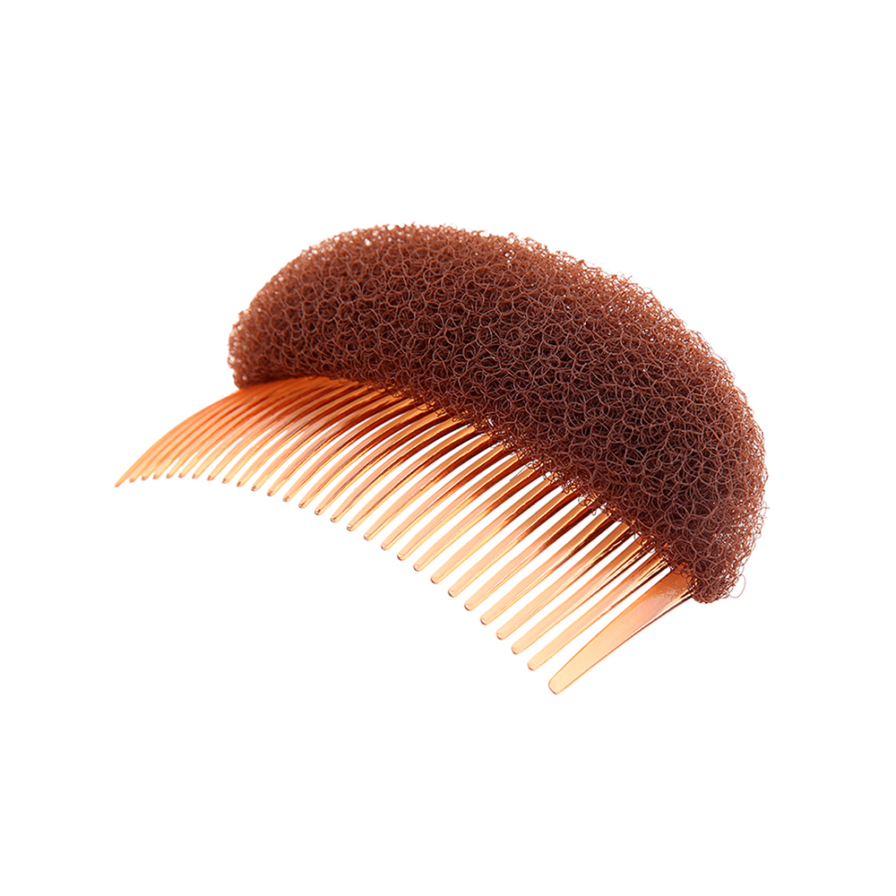 HAIR COMB PUFF - LARGE BROWN