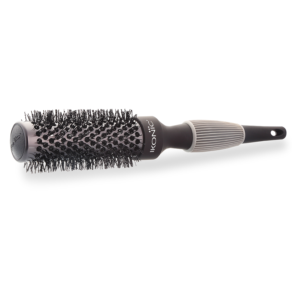 Titanium Line Hair Brush (Black-Grey) Online - Ikonic World