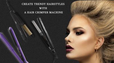 Create trendy hairstyles with a hair crimper machine